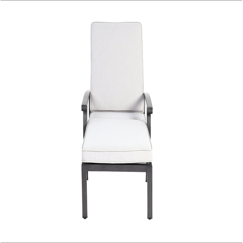 Méridienne en aluminium coulé, Beige