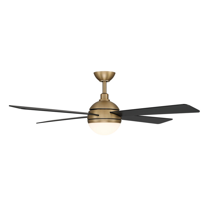 Orb 54" LED Ceiling Fan, Black
