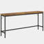 Élégant canapé extra long, console étroite