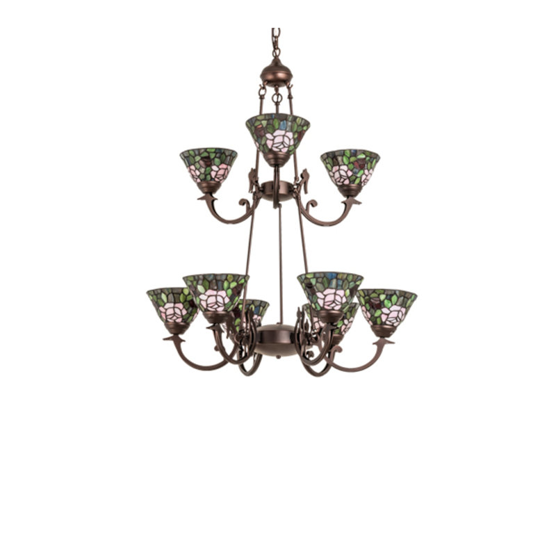 Tiffany Roman 9 - Light Chandelier