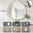 Modern LED Bathroom Mirror with Anti-Fog Touch Dimmer – Warm/Natural/Cool Light, Shatterproof Glass, Easy Wall Mount