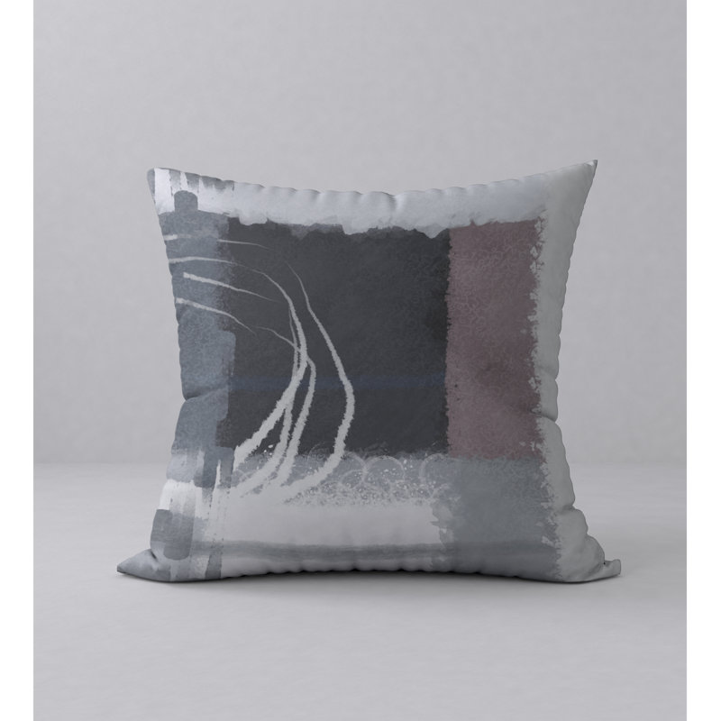 Abstract Throw Pillow, 20" H x 20" W