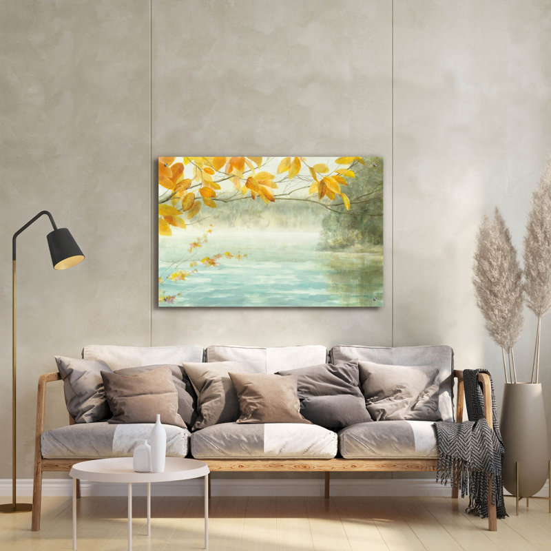 Art mural en verre «View From The Shore» par Danhui Nai, H 24 po x l 36 po