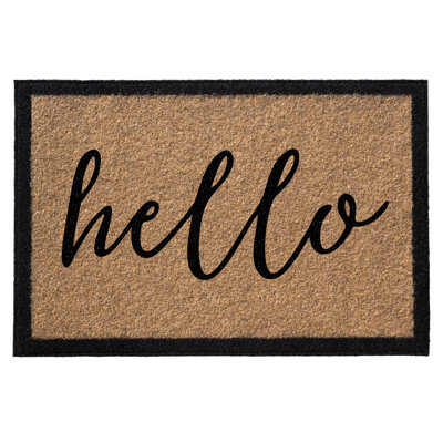 Heaney Personalizable Non-Slip No Pattern Doormat