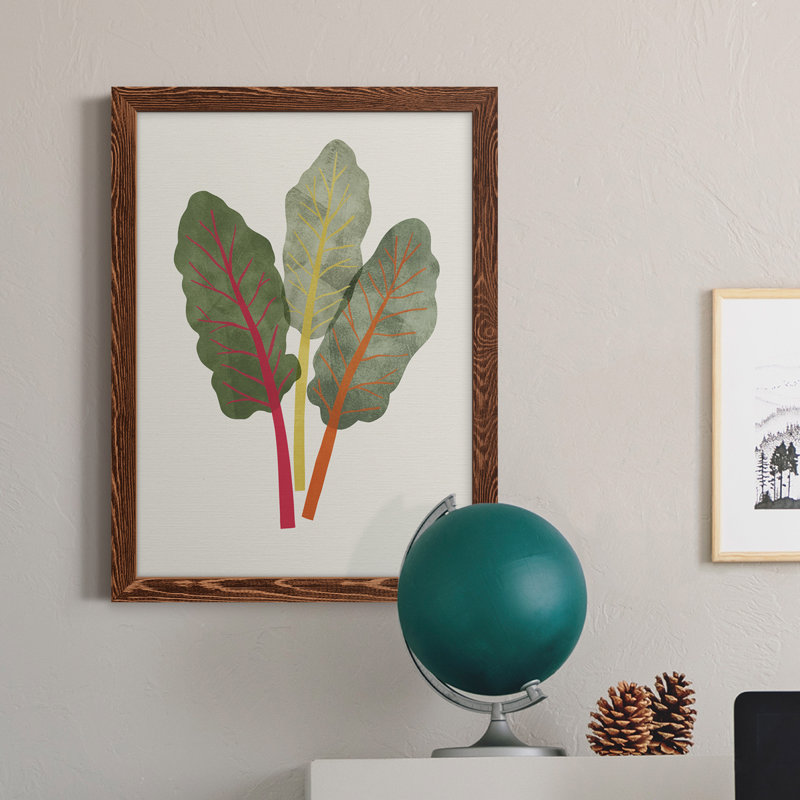 Organic Veg V - reproduction de cadre photo sur toile, H 23 po x l 32 po x P 1 po, Cadre en érable