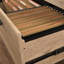 Classeur latéral, finition brune, 2 tiroirs pleine extension, emboîtables, parfait pour l'organisation de bureaux à domicile, tiroirs industriels, dimensions compactes, salon convenable
