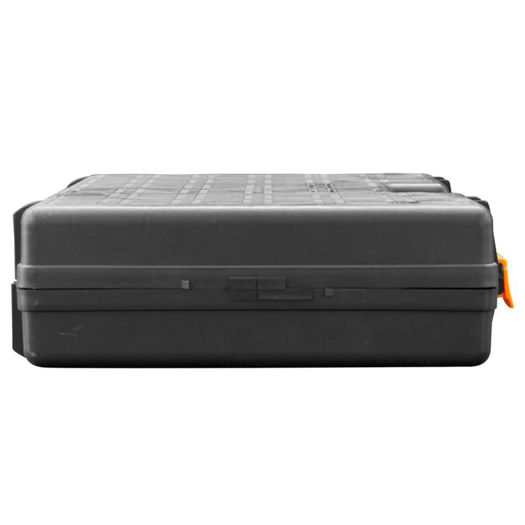 vidaXL 2 Piece Tool Box Set Black and Red Polypropylene