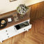 Commode à tiroirs, commode en bois de style campagnard rétro avec 6 tiroirs, armoire de rangement pour chambre à coucher-1044035827