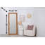 Miroir de plancher rectangulaire en bois massif
