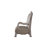 34" Bone Faux Leather Arm Chair