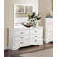 Commode blanche traditionnelle de style Louis Phillippe-1189545999
