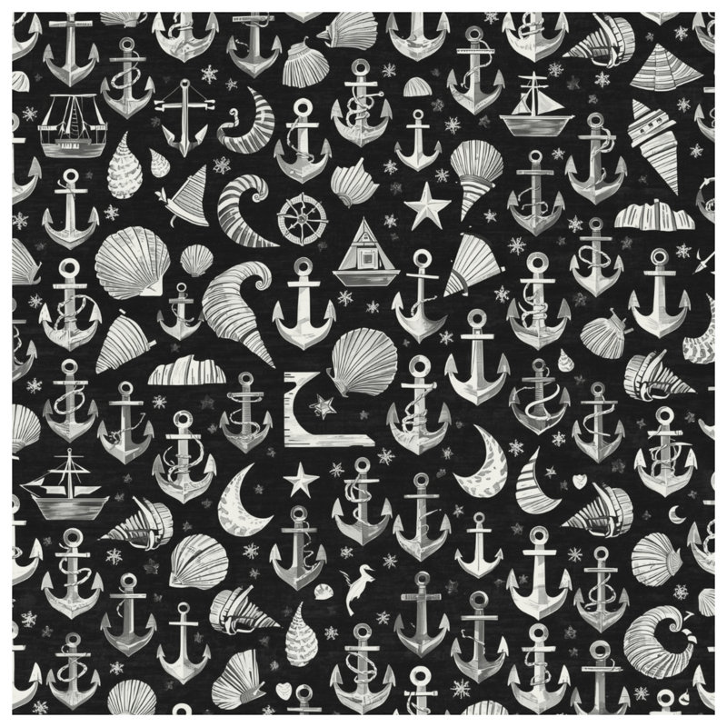Tapisserie murale Anchor, H 68 po x l 80 po avec 4 œillets