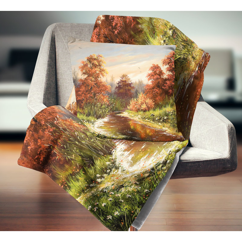 Landscape Throw Pillow, 18" x 18", Square