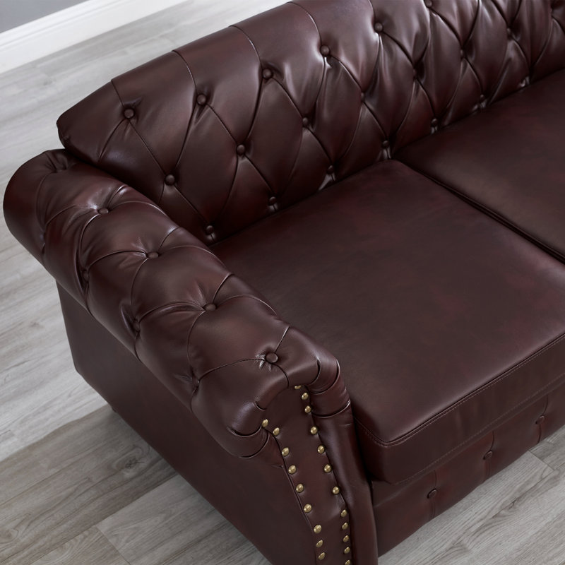 Canapé Chesterfield de salon, Bourgogne
