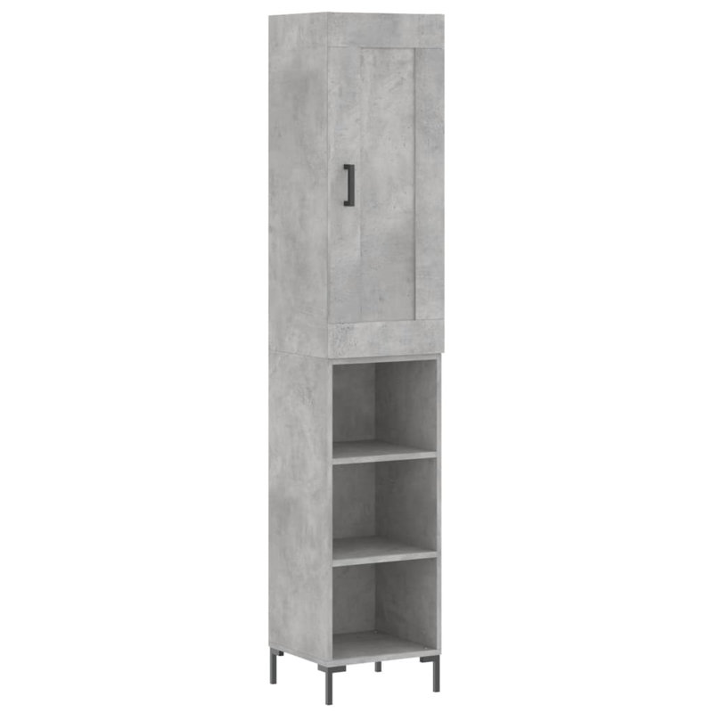 34.5cm Sideboard, Concrete Grey