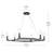 Curved Modern Chandelier with Clear Cylinder Glass-111187542-111187546-111187545