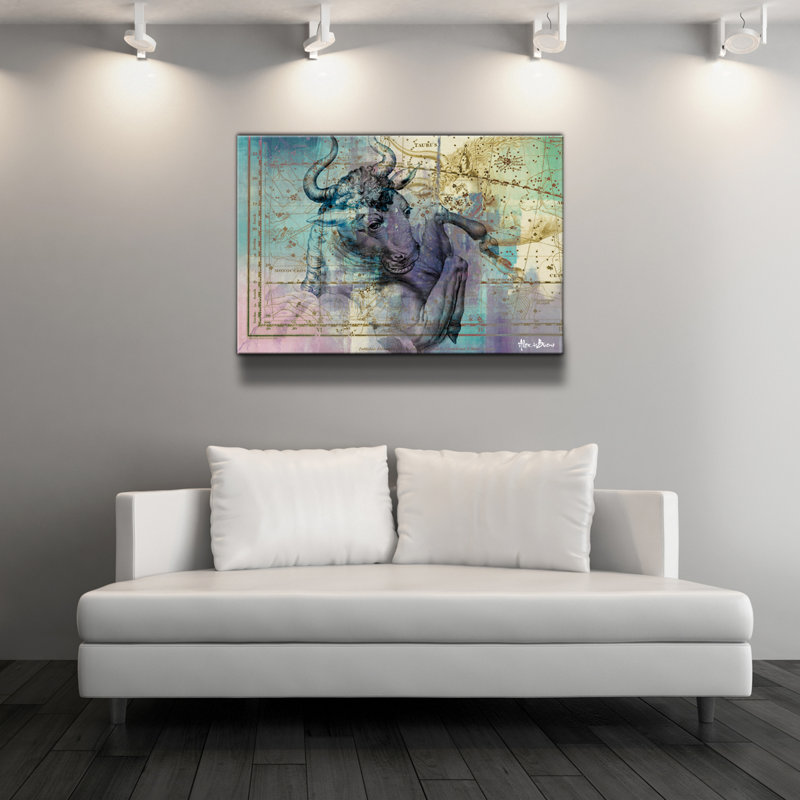 « zodiac study », impression sur toile, Taureau
