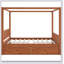 Wooden Canopy Bed With Storage Drawers-403243035-403243034