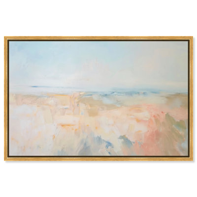 Tidal Borderland II Canvas Abstract Print by Oliver Gal, Black Frame, 15 x 10