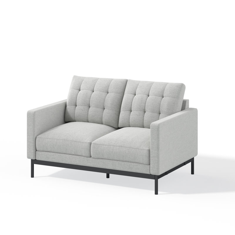 Thompson 53.5'' Upholstered Loveseat, Thompson Light Grey