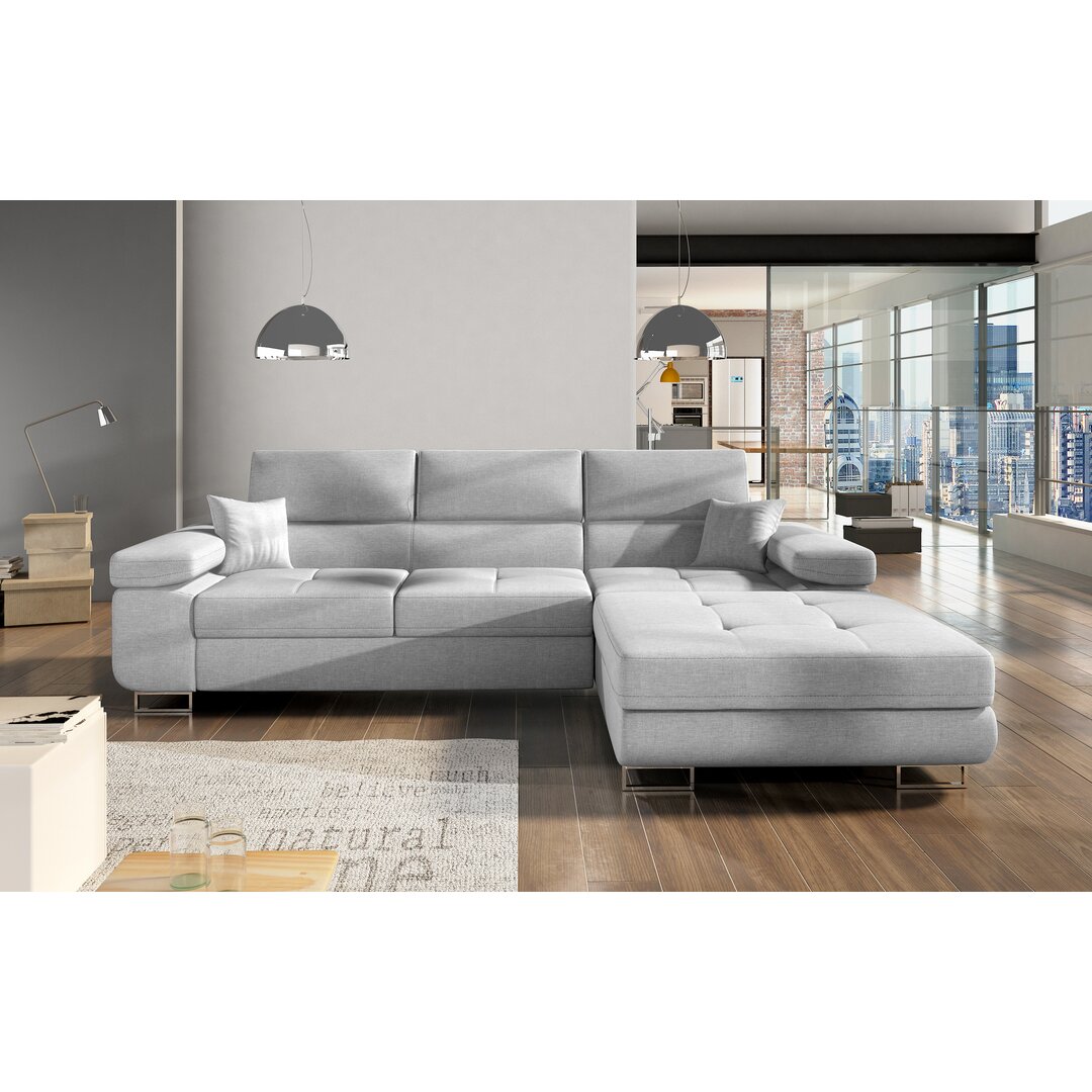 Ecksofa Gautreaux mit Bettfunktion