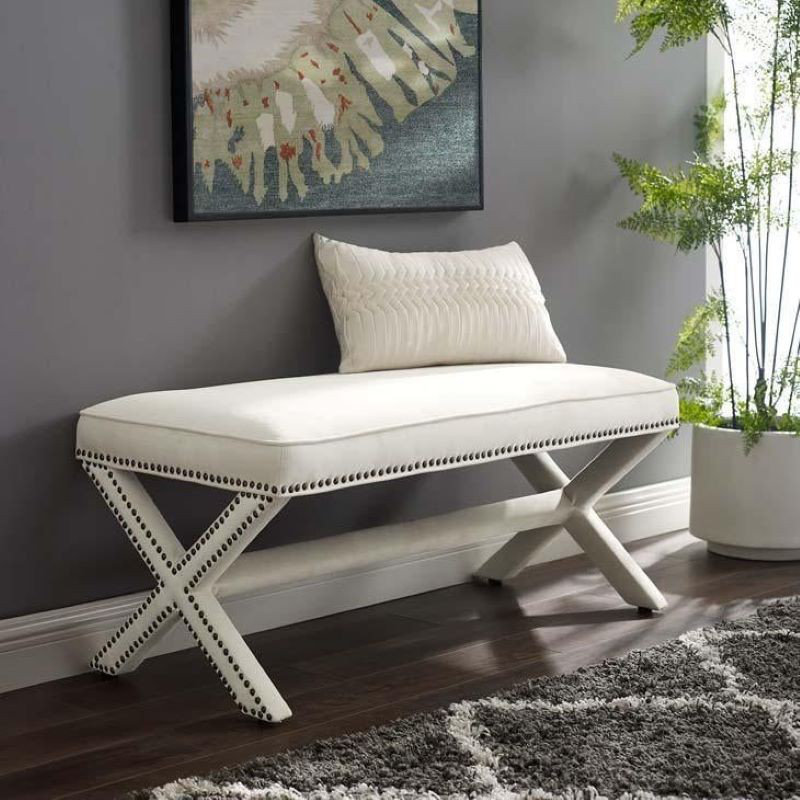 Halsey 120cm Wide Tufted Pouf Ottoman