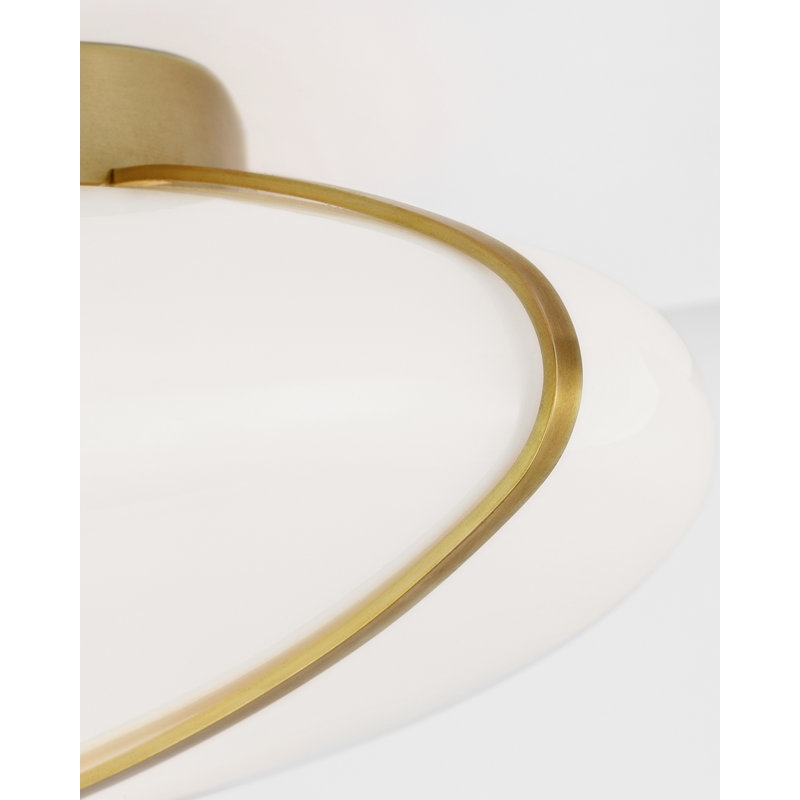 Fondant 1 - Light LED Flush Mount, Soft Brass