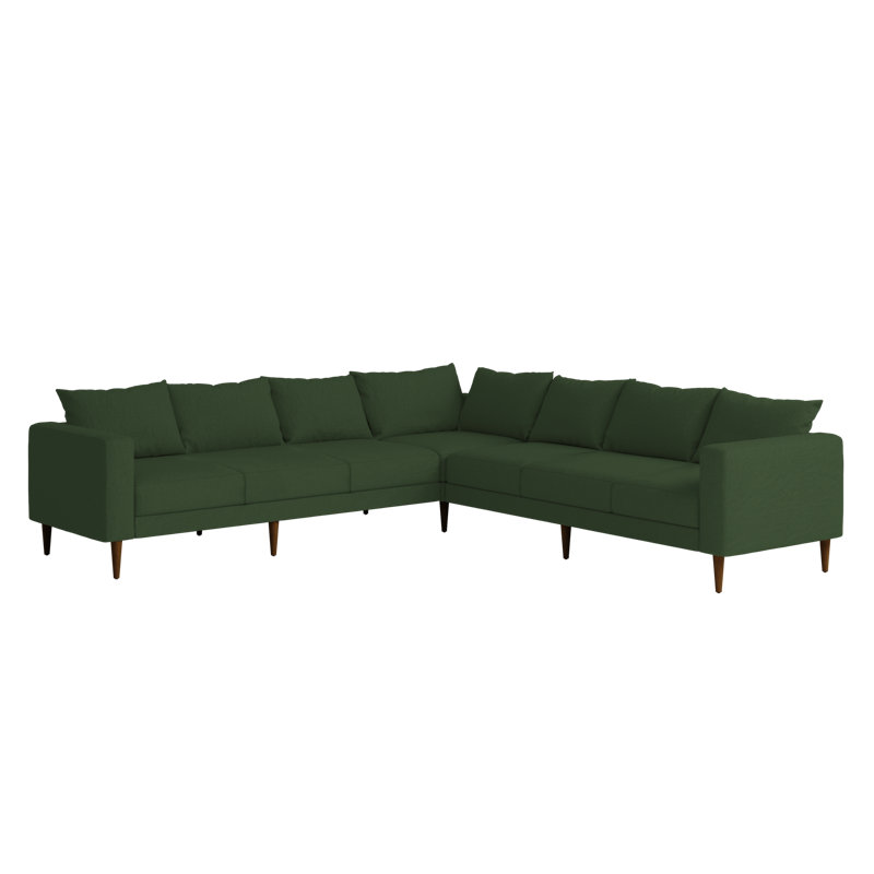 Essential 7-Seat Corner Sectional, Fir Hemp Blend, Dark Brown