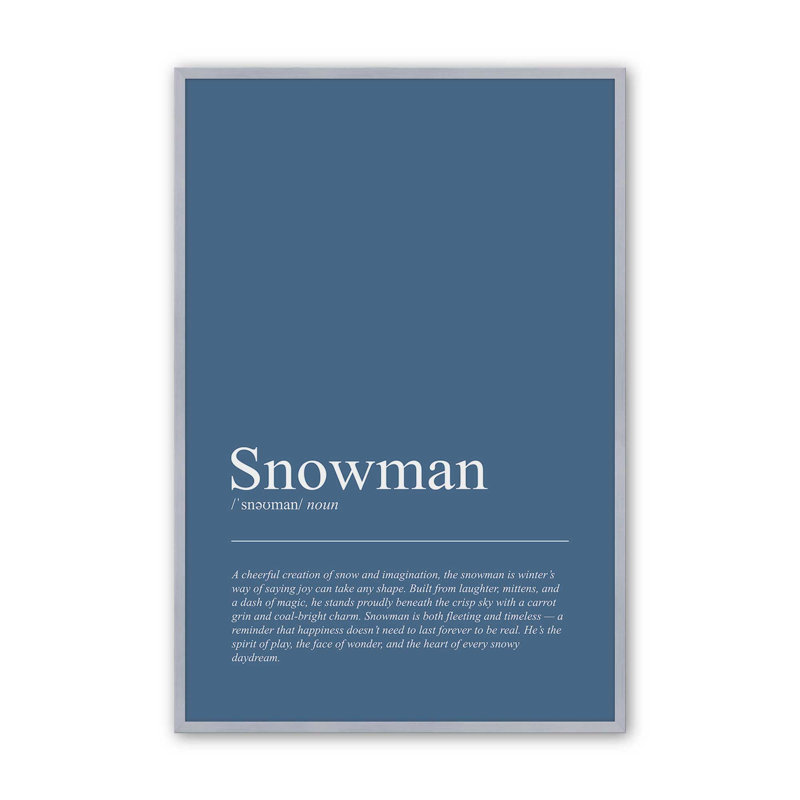Frosty Wonder, reproduction d'art, 12 po x 16 po, Chrome poli
