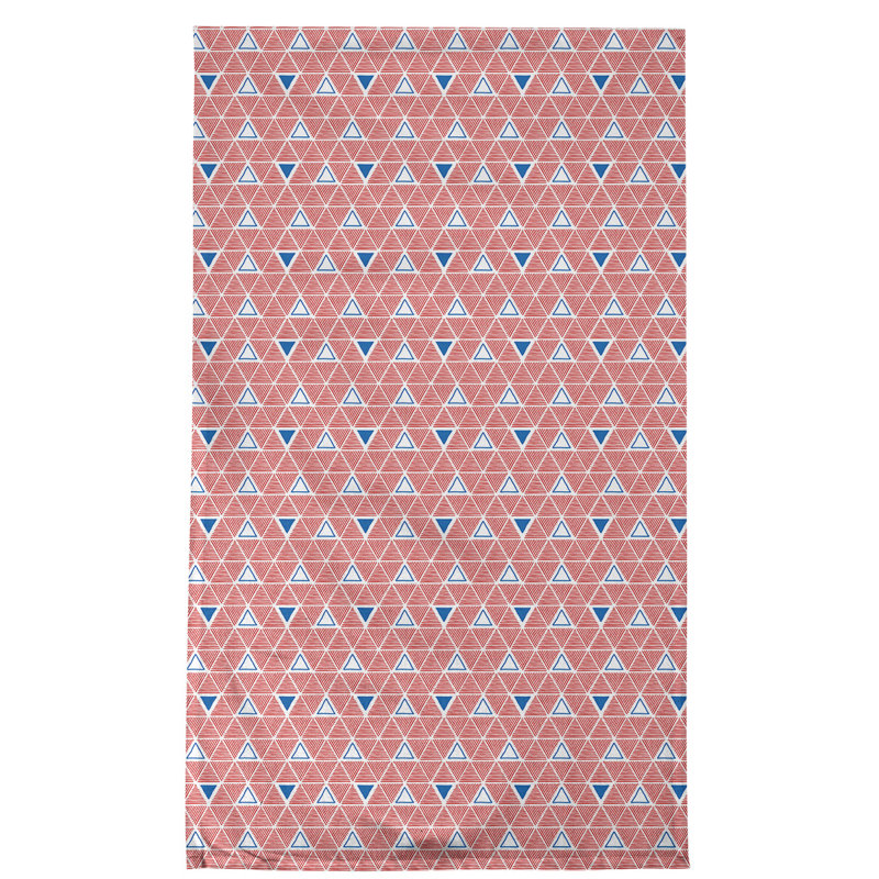 Serviette à thé triangles fêtes, Polyester sergé