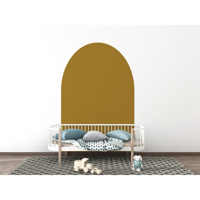 Décalcomanie murale Boho arche, décor de chambre d'enfant Boho arche, autocollant d'arche de lit, décalque mural de haie, autocollant mural arche