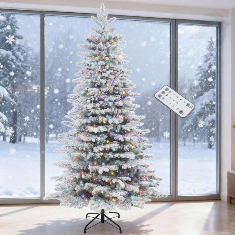 6.5FT Snow Flocked Artificial Christmas Tree