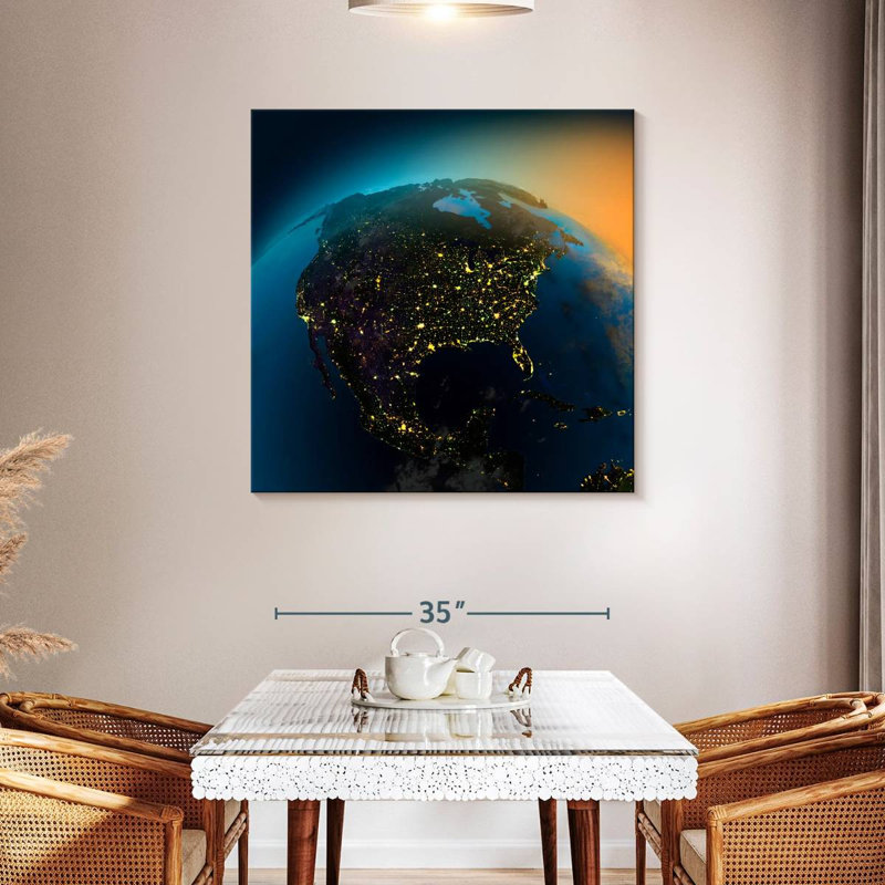 Oberle View Of America, 39" H x 39" W