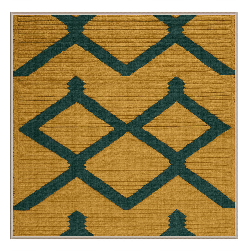 Machine Washable Trellis Brown Area Rug, Square 8'