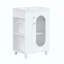 Meuble-lavabo avec lavabo, meuble-lavabo avec tablette à deux niveaux, tablette réglable, bois massif et panneau de fibres à densité moyenne