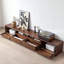 Meuble télé minimaliste rétro en bois massif-875613666