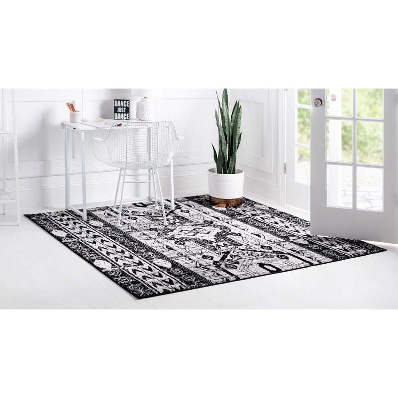 Wenden Ikat Indoor Rug, Square 6'