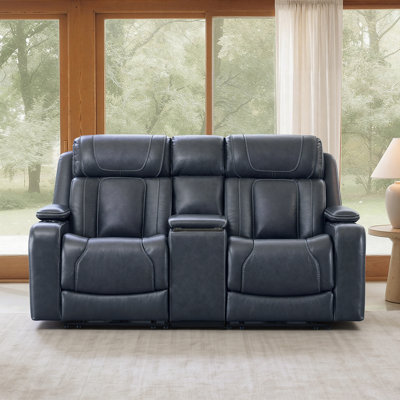 Alburtis 74.4'' Power Reclining Sofa With Console, Triple Motors, Power Headrest, Power Lumbar And Super Zero-Gravity