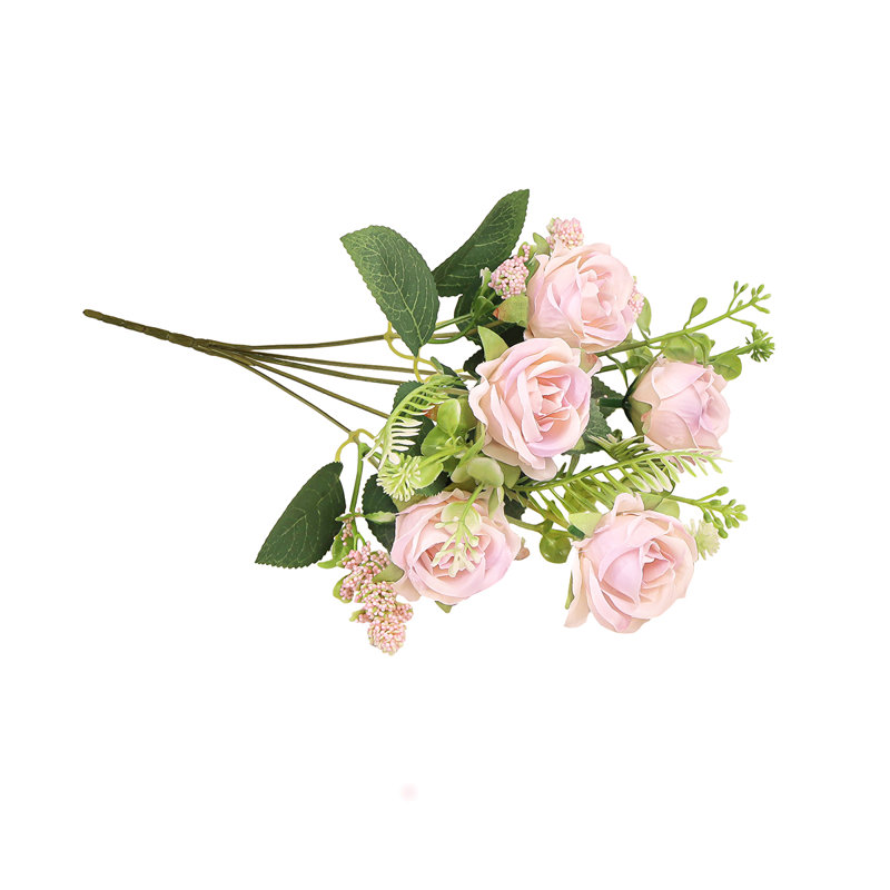 Bouquet de petites fleurs artificielles, Rosé