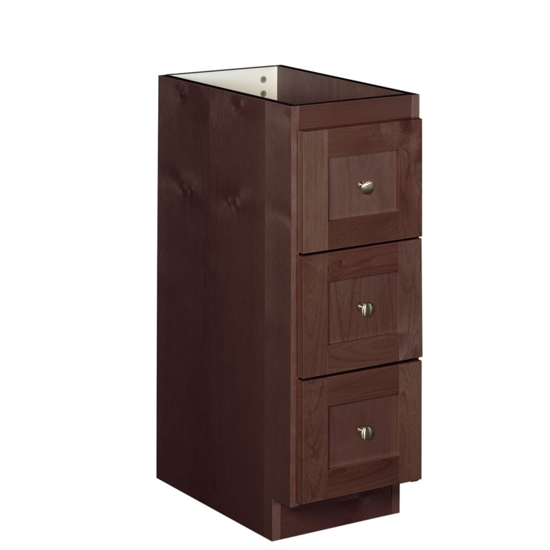 Armoire l 12" x h 34,5" Lysette, Aulne foncé