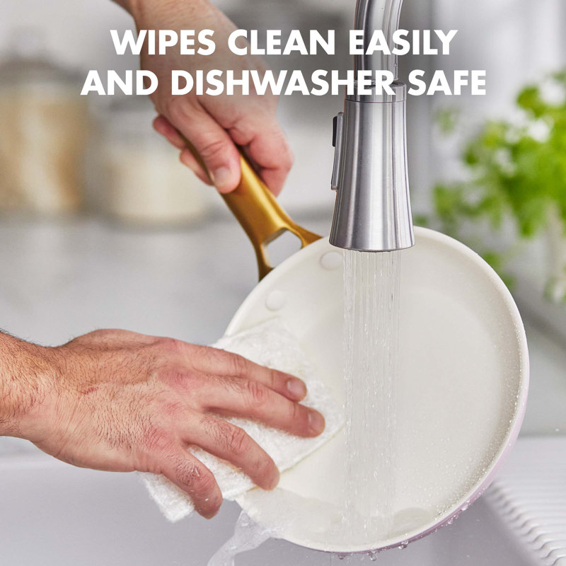 GreenPan Reserve Healthy Ceramic Nonstick 2 Piece Frying Pan Set, Blush