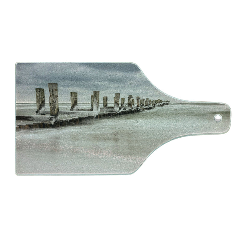 Planche à découper en verre trempé Ambesonne Groyne Zingst
