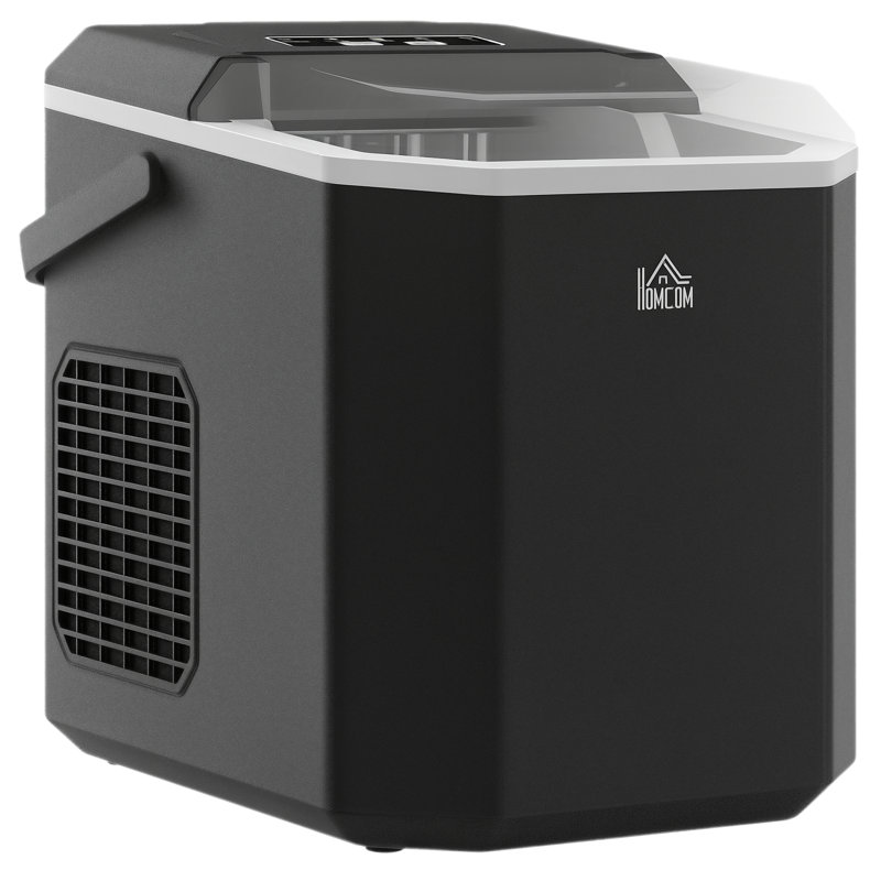 HomCom 26 Lb. Daily Production Cube Clear Ice Portable Ice Maker