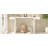 60-Inch Console Table With Geometric Clean Lines Design,Stylish Entryway Table With Painted Finish And Adjustable Feet-128993988