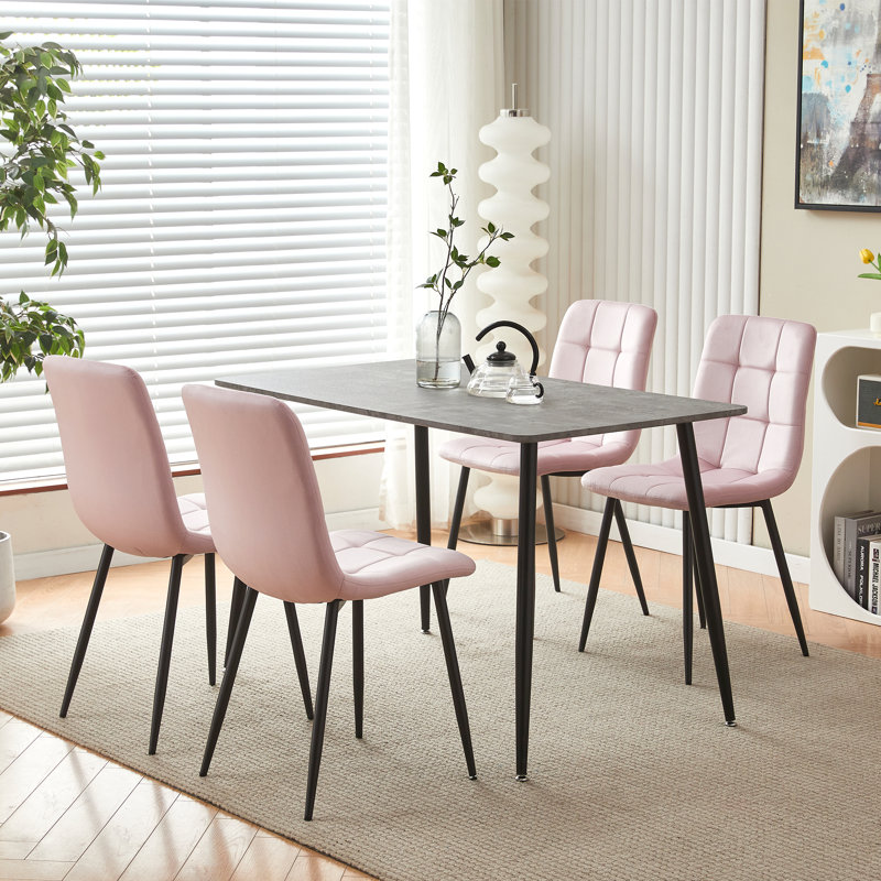 Adelfa Metal Base Dining Table