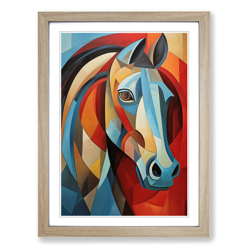 Horse Cubism No.2 - Framed Print