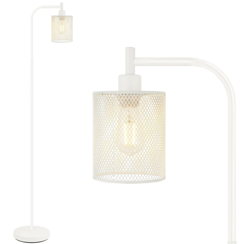 Industrial Floor Lamp, White