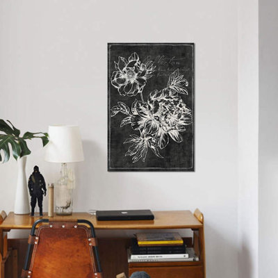 « black botanique i », impression sur toile