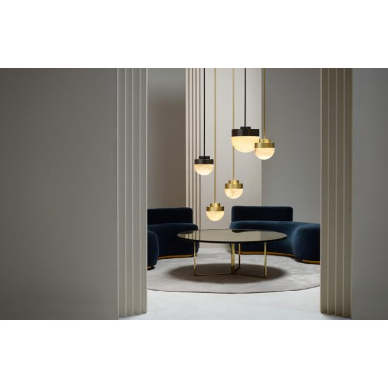 Luminaire suspendu Lucid, Laiton satiné