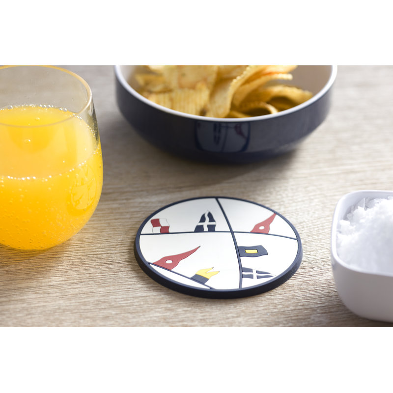 Regata Vinyl Round 6 Piece Coaster Set